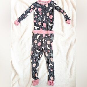 Little Sleepies 2 Piece PJs - 18-24 moths Moon & Space print